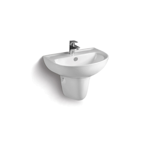 Zilver Basin with Half Pedestal