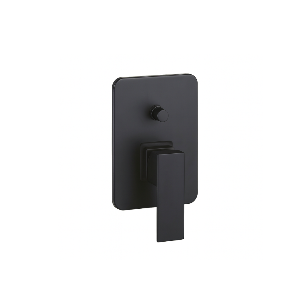 Zilver Cliff Concealed Plate With Body + Head Shower + Shower Rod + Spout