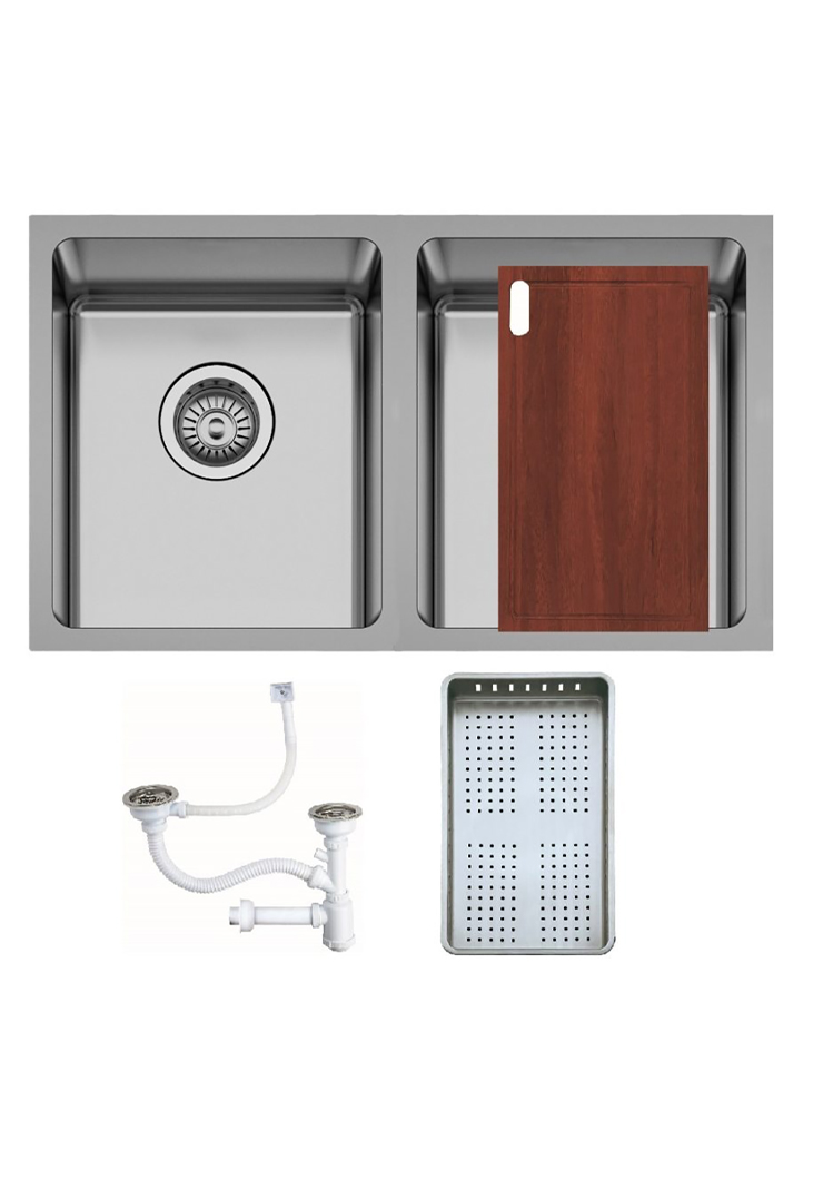 Zilver Double Bowl Luxury Sink