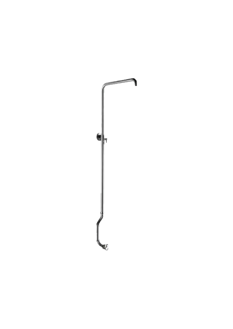 Zilver Shower Rod with Open Bend Tube Adjustable