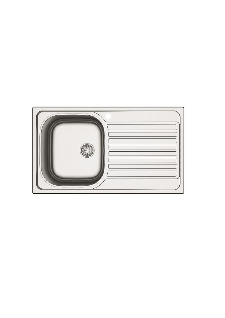 Zilver Single Bowl Single Tray Sink