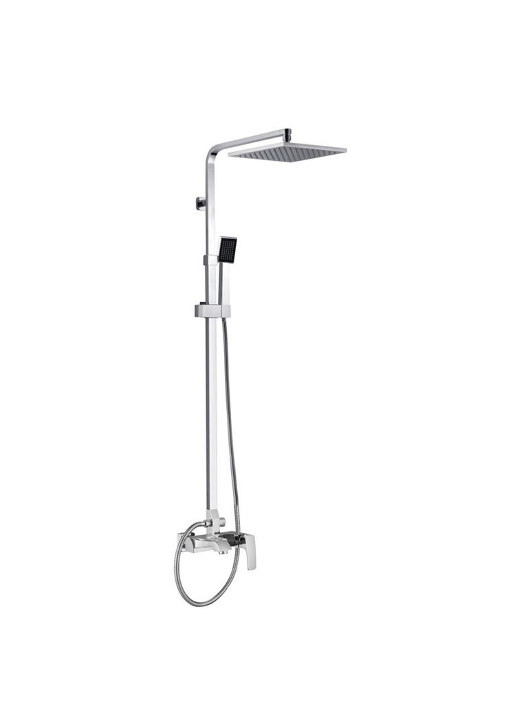 Zilver Stark Bath Mixer with Open Shower Rod