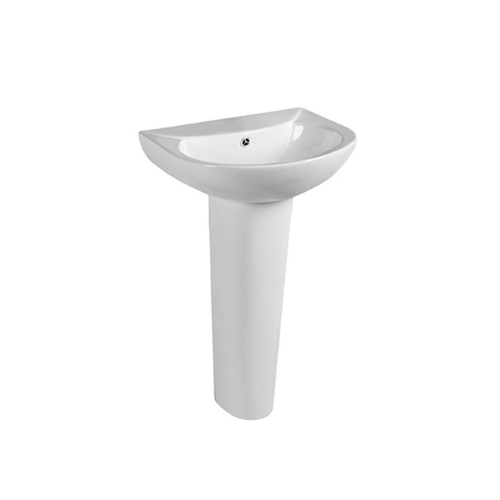 Zilver Wash Basin With Pedestal